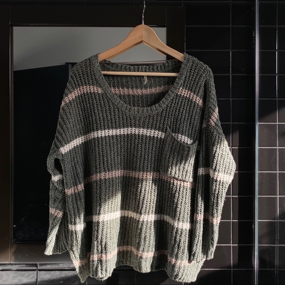 Free People Sweaters - oversized green free people sweater